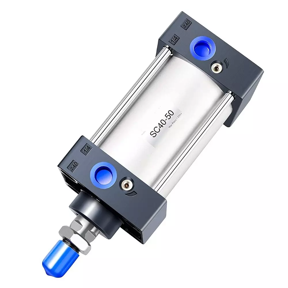 Invento Pneumatic Air Cylinder Double Acting Single Rod 40 mm Bore & 50 mm Stoke Size 1.0 MPa/145 PSI MAx. Pressure, SC 40 X 50