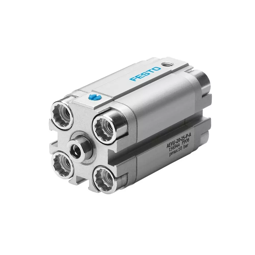 FESTO Compact Cylinder Piston Rod 0.1 Mpa - 1 Mpa Operating Pressure, 156945