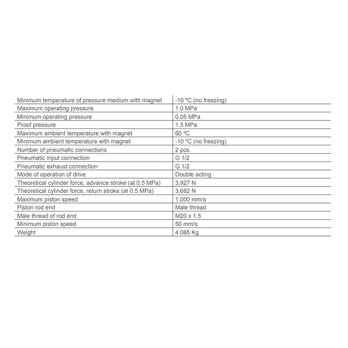 SMC ISO Air Cylinder 100mm Bore 100mm Stroke CP96SDB100-100C