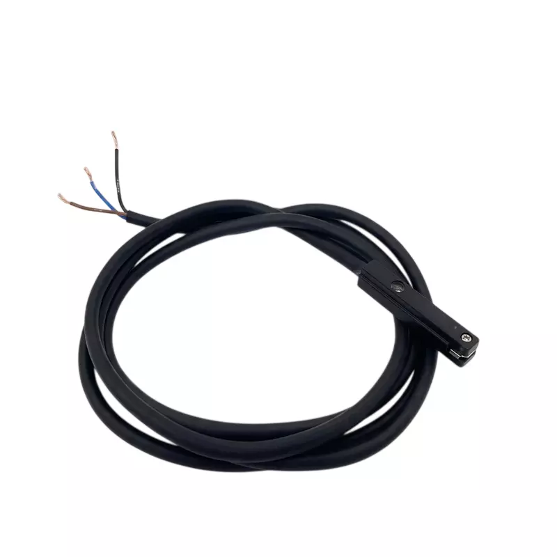 Spac Magnetic Switch Twist Type 3 Wire T-Groove Mount Black for Pneumatic Cylinders Position Sensing, CS-2-NPN-2MTR-DC & CS-2-PNP-2MTR-DC