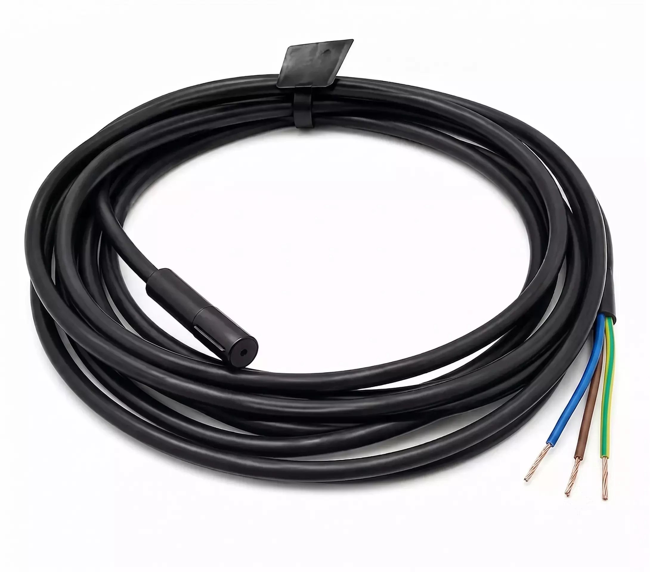 Spac Magnetic Switch Sliding Type 3 Wire Round Groove Mount Black for Pneumatic Cylinders Position Sensing, CS-1-SQ2-NPN-2MTR-DC & CS-1-SQ2-PNP-2MTR-DC