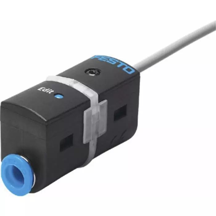 Festo Pressure Sensor, 15 to 30 V DC, IP40 10 bar, SDE5-D10-NF-Q6E-V-K