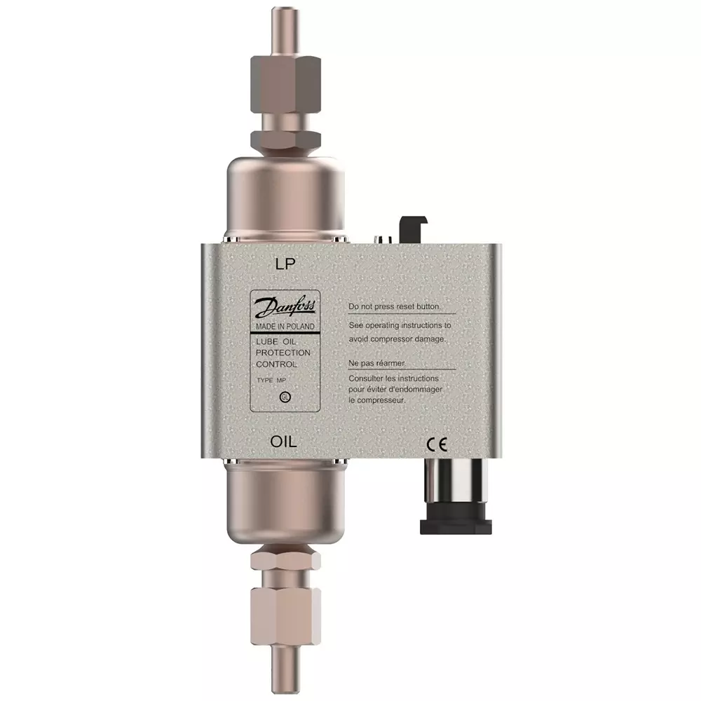 Danfoss G Type Differential Pressure Switch 9.5 mm (3/8 Inch) Size 0.3-4.5 bar Range, MP55A