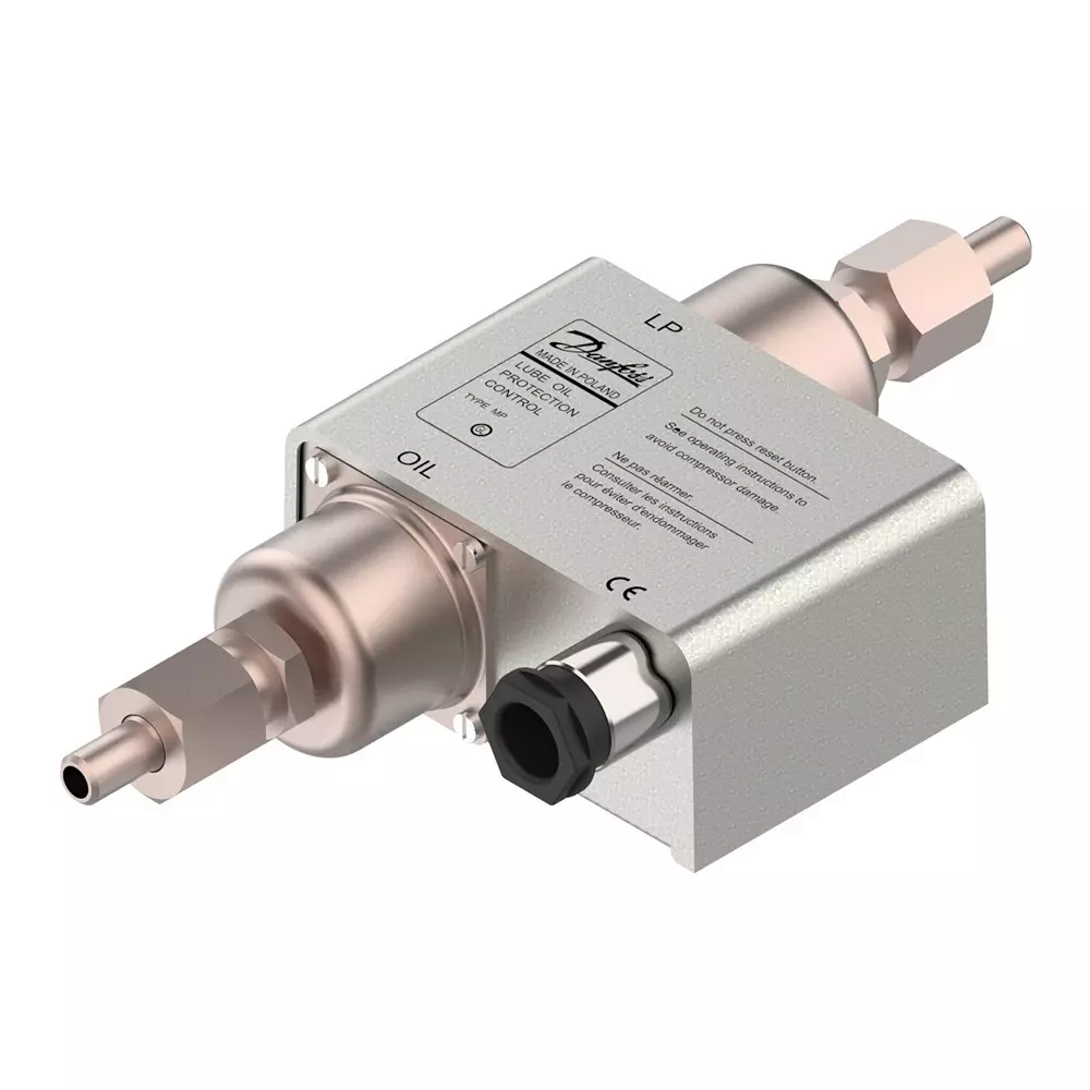 Danfoss G Type Differential Pressure Switch 9.5 mm (3/8 Inch) Size 0.3-4.5 bar Range, MP55A