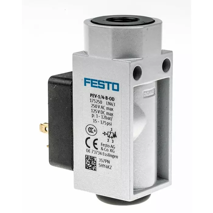Festo Pressure Switch, G 1/4 1 bar to 12 bar, PEV-1/4-B-OD