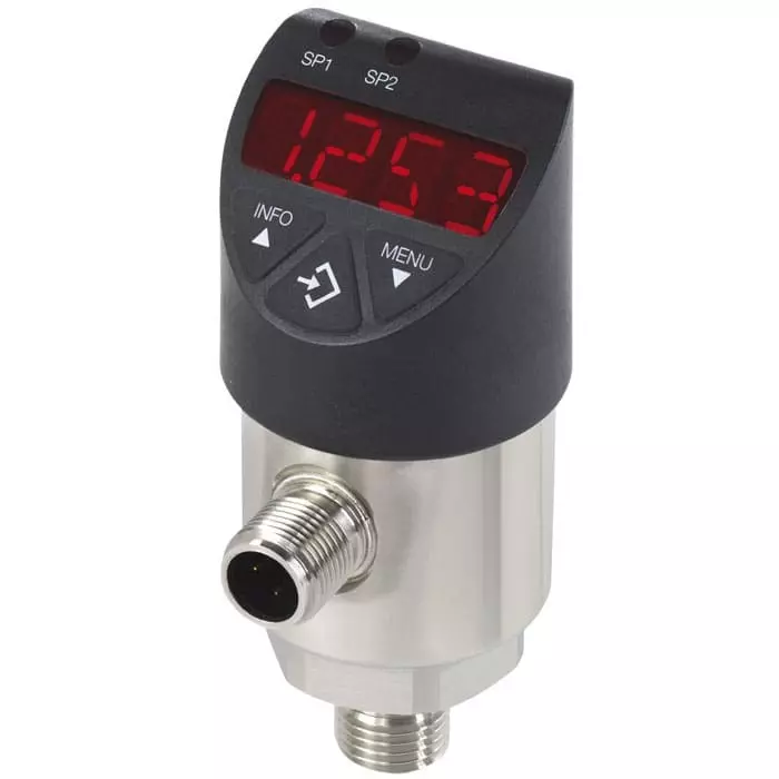 WIKA PSD-4 Series Pressure Switch 0bar Min 1bar Max PNP/NPN Output Gauge Reading, 14240471