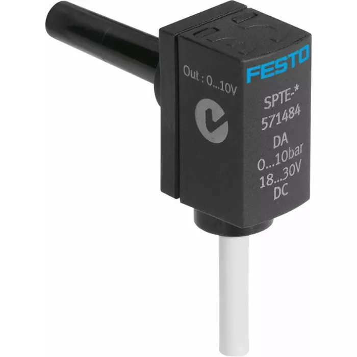 Festo Pressure Switch, Push In 4 mm 0 bar to 10 bar, SPTE-P10R-S4-V-2.5K