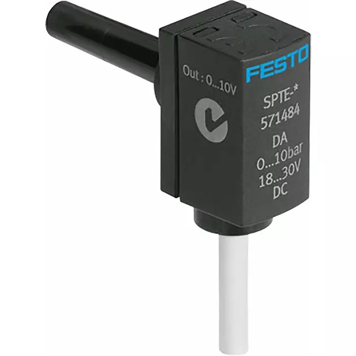 Festo Pressure Switch, Push In 6 mm 0 bar to 10 bar, SPTE-P10R-S6-V-2.5K