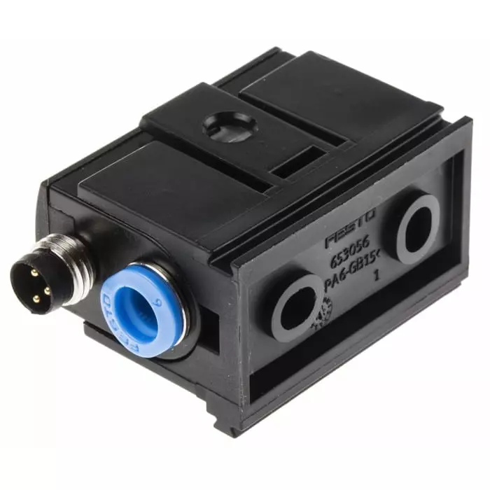 Festo Pressure Sensor, 15 to 30 V DC, IP40 10 bar, SDE5-D10-O-Q6-P-M8