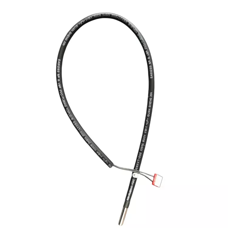 GENERIC 5K Pipe Sensor Voltas (ORG) Black Stainless Steel (Pipe), PVC (Cable) 2 Pin Plug for Industrial Use