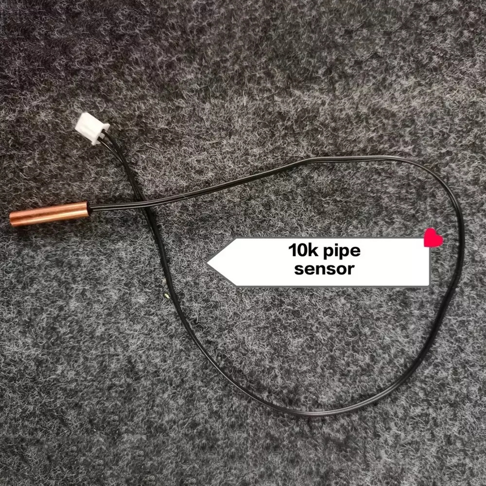 GENERIC 10K Pipe Sensor Black Copper 2 Pin Plug for Industrial Use