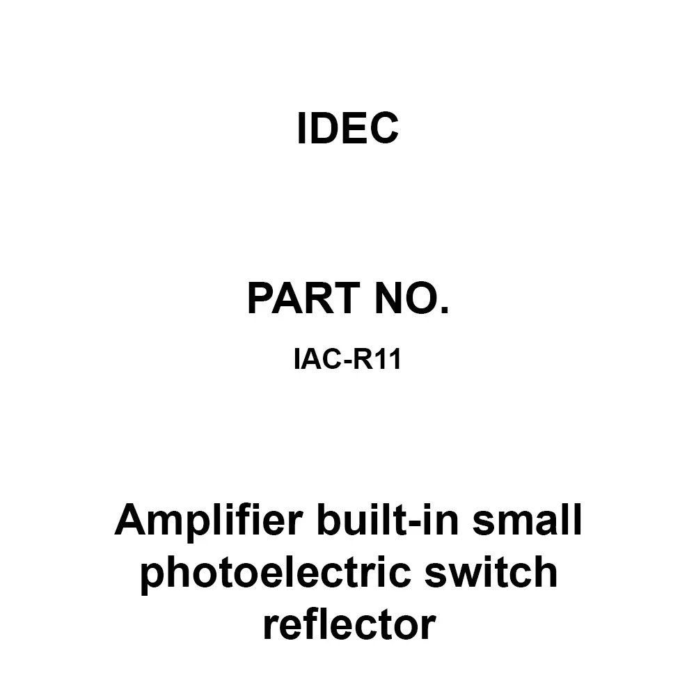 IDEC Amplifier built-in small photoelectric switch reflector Reflector Ultra Small, IAC-R11