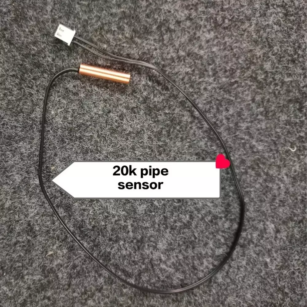 GENERIC 20K Pipe Sensor Black Copper 2 Pin Plug for Industrial Use