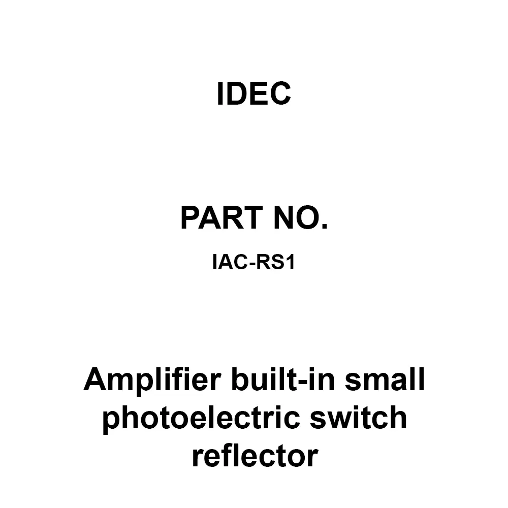 IDEC Amplifier built-in small photoelectric switch reflector Reflector Tape Type (40x35Mm), IAC-RS1