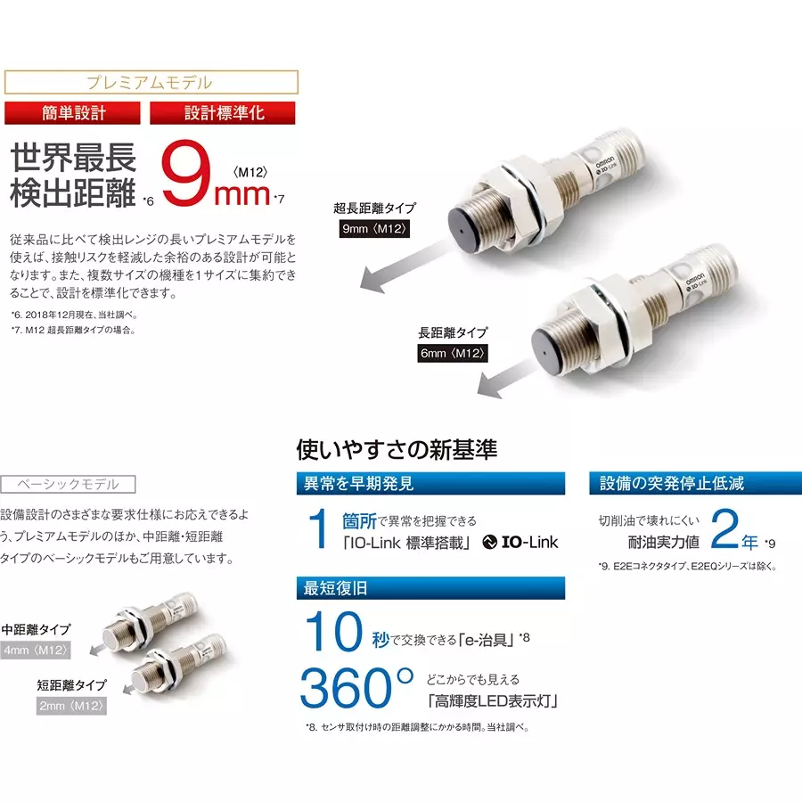 Omron Proximity Sensor DC 2-Wire System, E2E-X20D130-M1TGJ 0.3M