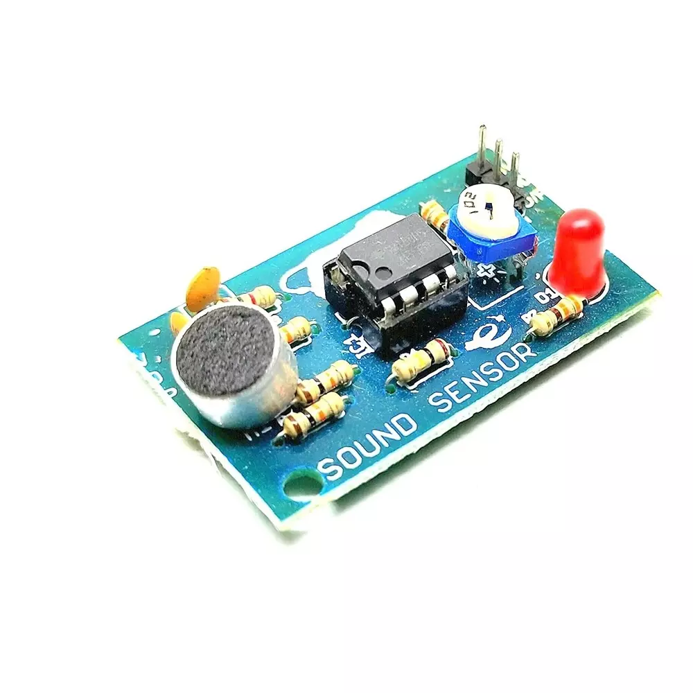 Invento Sound Sensor Analog & Digital Output Type DC 3.3-5 V Working Voltage Square Shape, ISC 1064-X