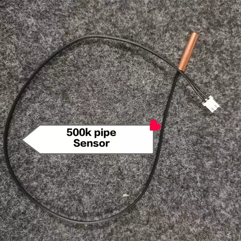 GENERIC 500K Pipe Sensor Black Copper 2 Pin Plug for Industrial Use