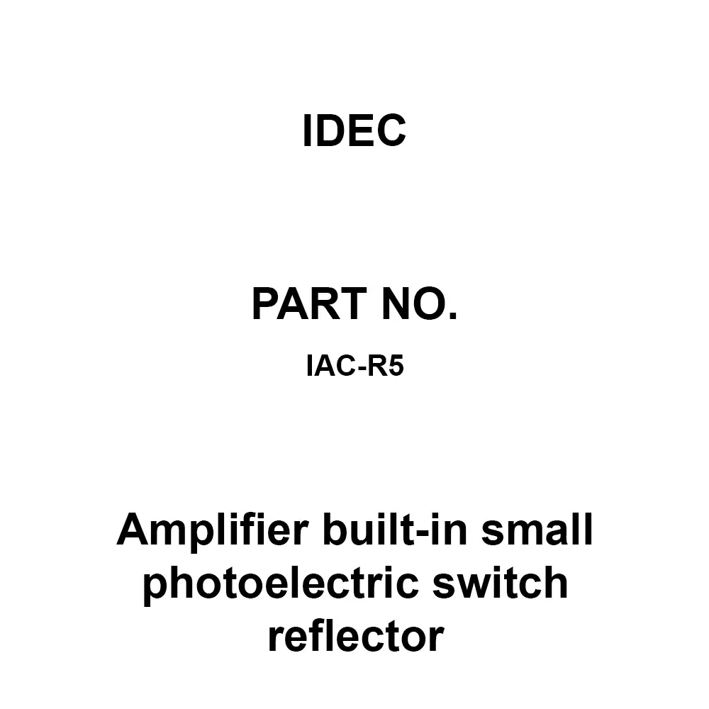 IDEC Amplifier built-in small photoelectric switch reflector Reflector Standard Type, IAC-R5