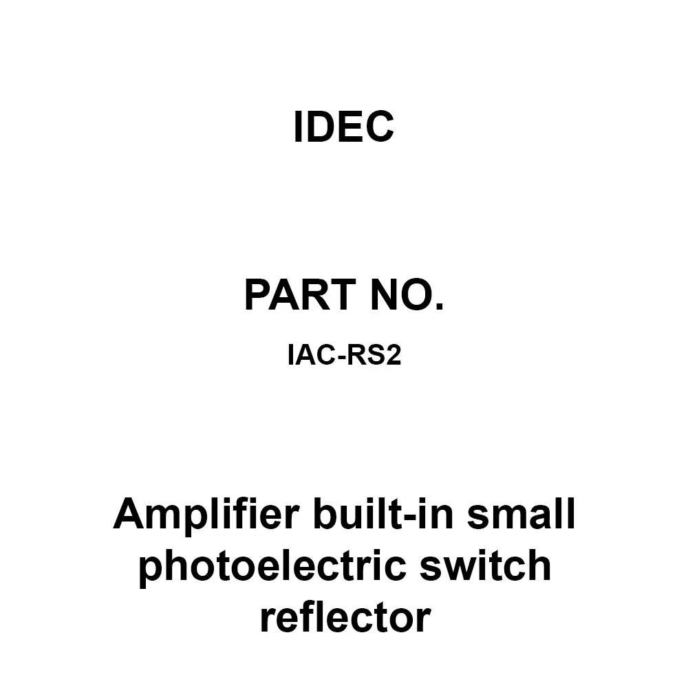 IDEC Amplifier built-in small photoelectric switch reflector Reflector Tape Type (80x70Mm), IAC-RS2