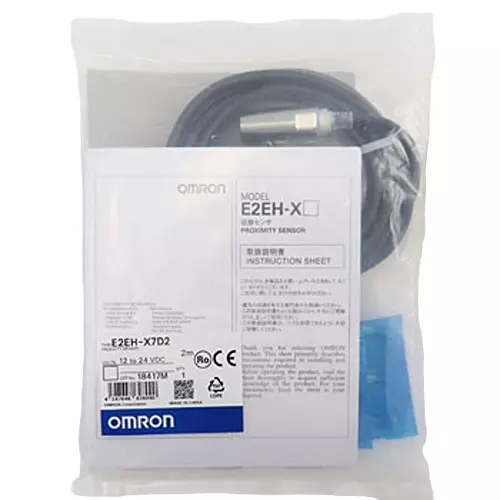 Omron Proximity Sensor E2EH for High Temperature & Cleaning Process, E2EH-X7D2-2M