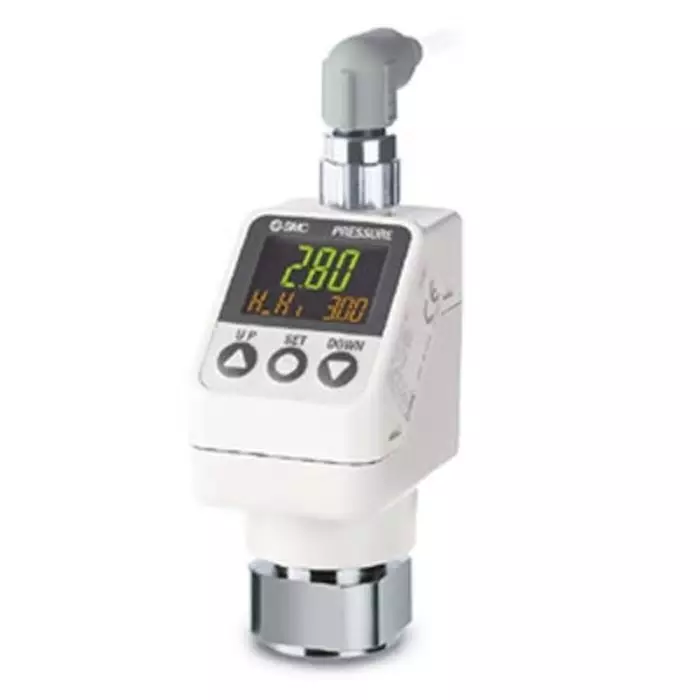 SMC Pressure Sensor 30MPa, 12 - 24 V DC, IP67 100 bar, ISE77G-F02-L2