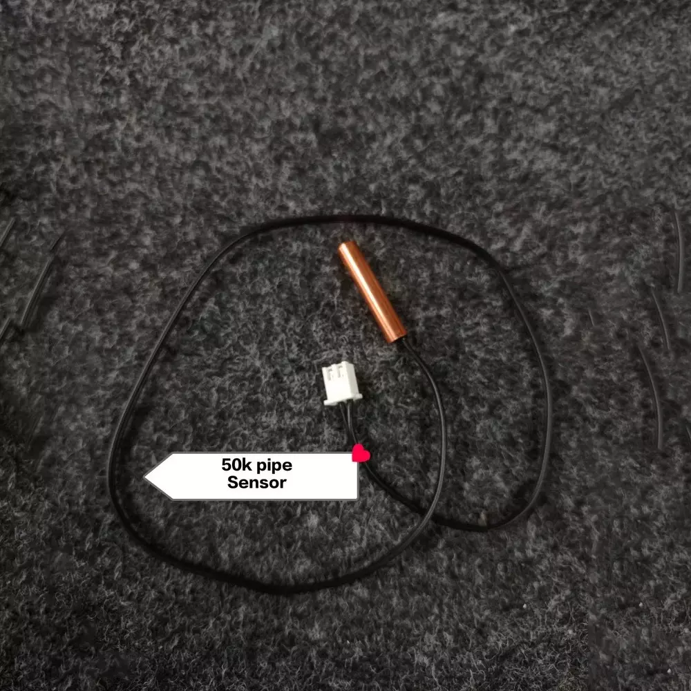 GENERIC 50K Pipe Sensor Black Copper 2 Pin Plug for Industrial Use