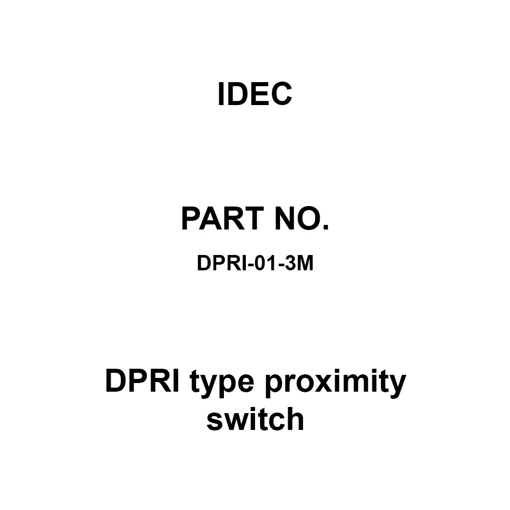 IDEC DPRI type proximity switch 3 m Cable Length 1A, DPRI-01-3M