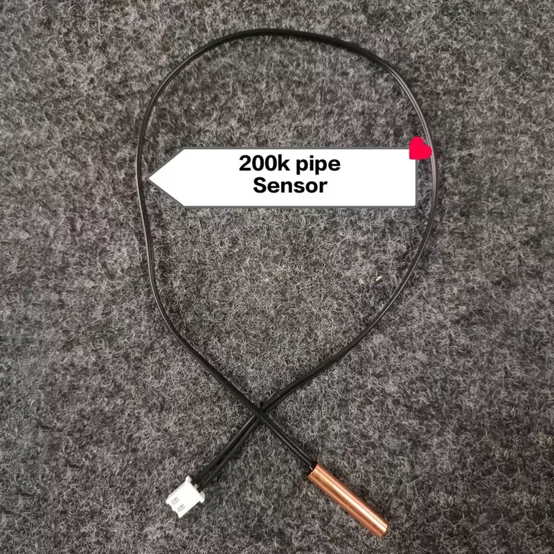 GENERIC 200K Pipe Sensor Black Copper 2 Pin Plug for Industrial Use