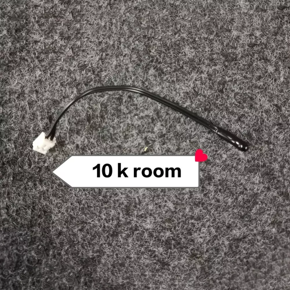 GENERIC 10K Room Sensor Mitsubishi Thermistor Type Black Polymer 2 Pin Plug for Industrial Use