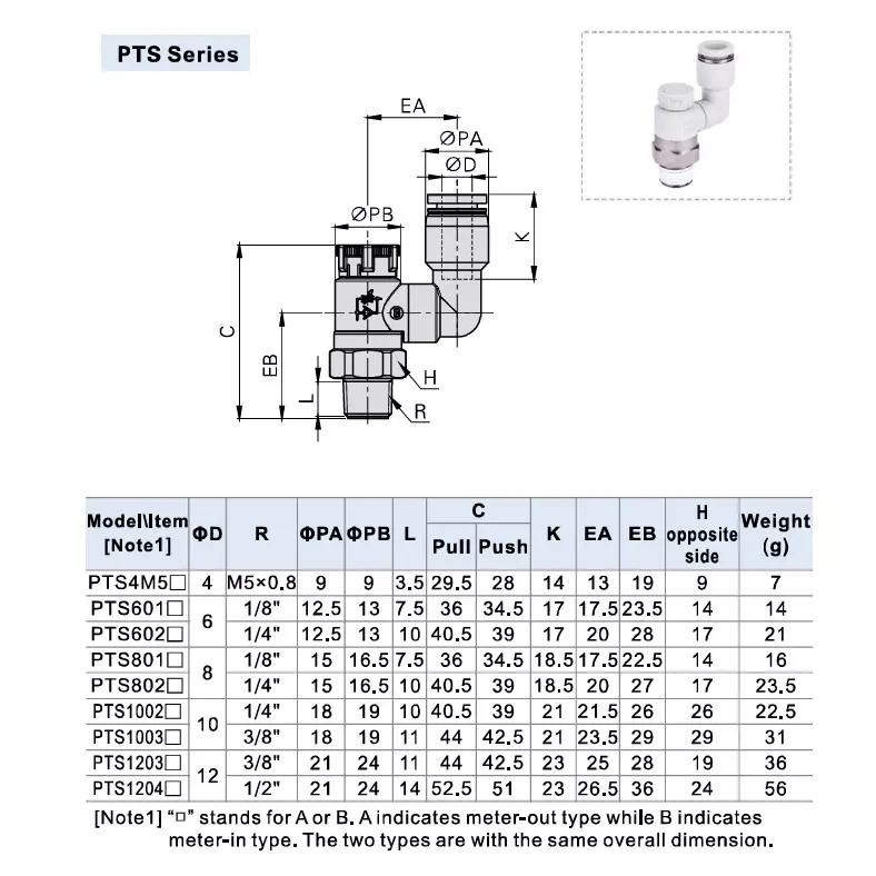 airtac-pts-series-universal-speed-controller-white-color-0-10-kgfcm-0-10-mpa-operating-pressue-and-soft-nylon-or-polyurethane-tubing-pts-1003-d