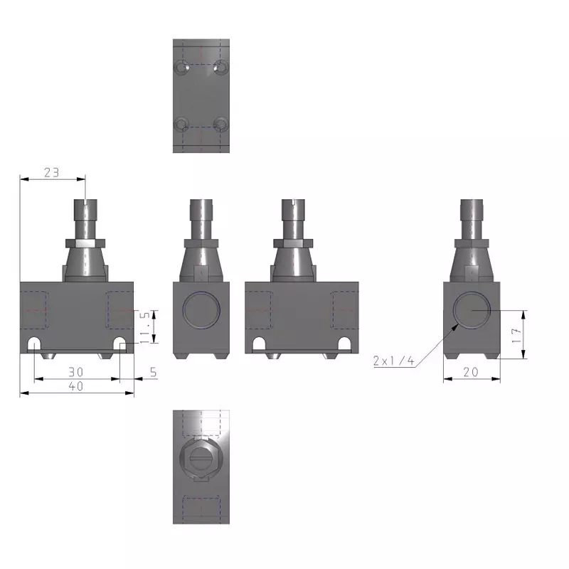 SMC  In Line Speed Regulator AS2000-02