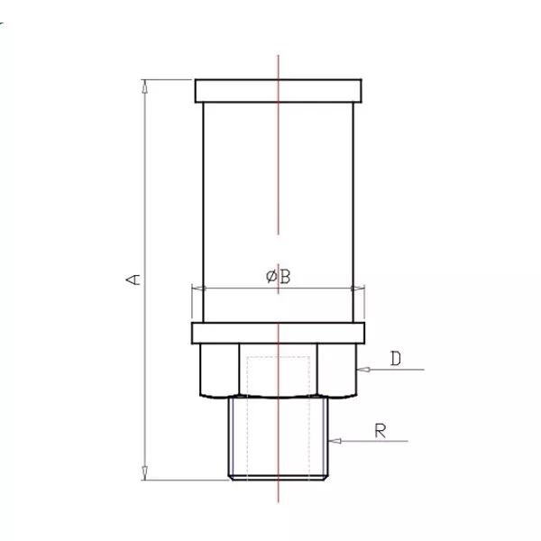 SMC AN 25.4 mm (1 Inch) Compact Resin Silencer, AN600-10