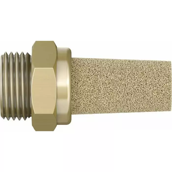 Festo AMTE Brass, Bronze 10 bar Pneumatic Silencer, Threaded, G 3/8 Male, AMTE-M-LH-G38 (Bag 10 Piece)