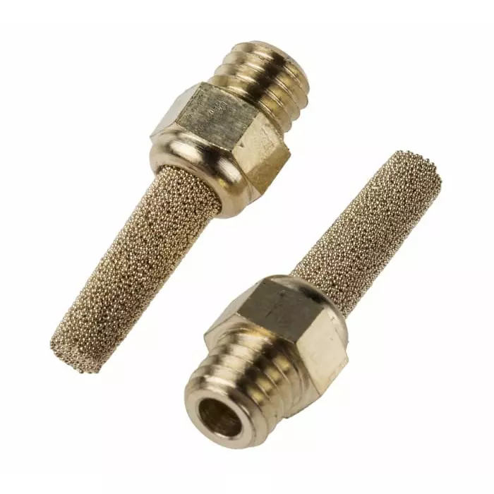 Festo AMTE Brass, Bronze 10 bar Pneumatic Silencer, Threaded, M5 Male, AMTE-M-LH-M5 (Bag 20 Piece)