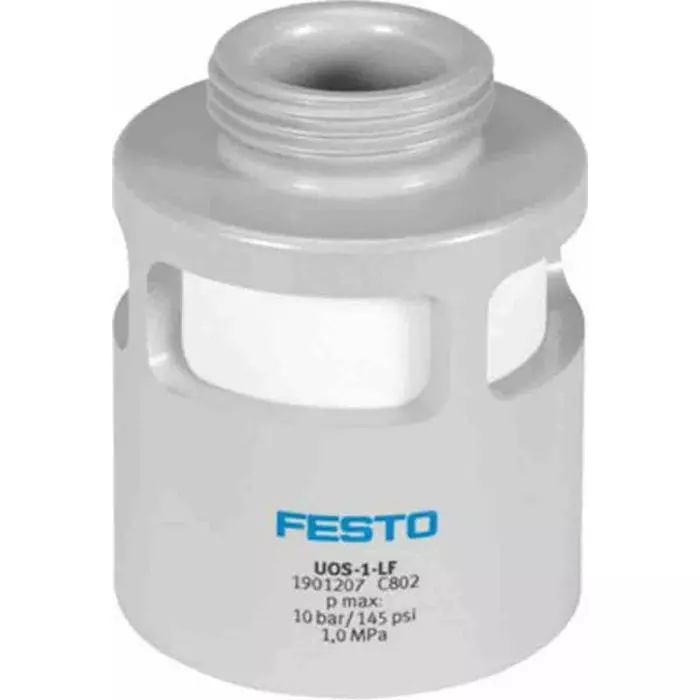 Festo UOS PE 10 bar Pneumatic Silencer, Threaded, G 1 Male, UOS-1-LF