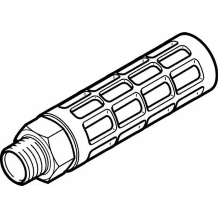 Festo U PE 10 bar Pneumatic Silencer, Threaded, G 1 Male, U-1-B