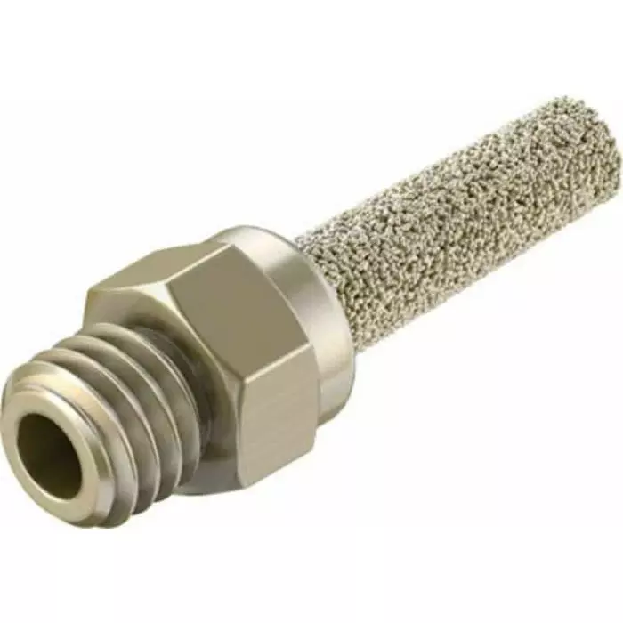 Festo AMTE Brass, Bronze 10 bar Pneumatic Silencer, Threaded, M3 Male, AMTE-M-LH-M3 (Bag 20 Piece)