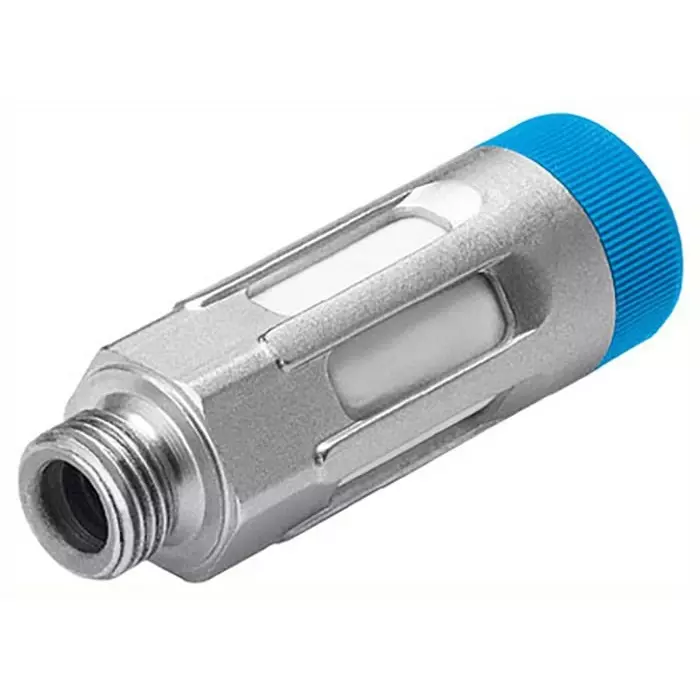 Festo GRU Aluminium 10 bar Pneumatic Silencer, Threaded, G 1/4 Male, GRU-1/4-B