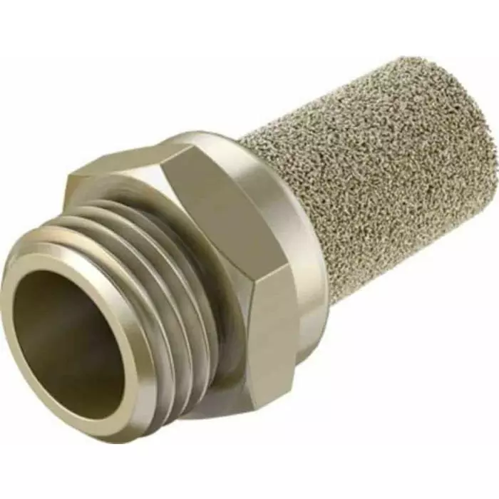 Festo AMTE Brass, Bronze 10 bar Pneumatic Silencer, Threaded, NPT 1/4 Male, AMTE-M-LH-N14 (Bag 20 Piece)