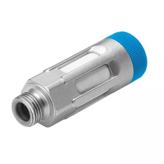 Festo GRU Die Cast Aluminium 10 bar Pneumatic Silencer, Threaded, G 1/2 Male, GRU-1/2-B