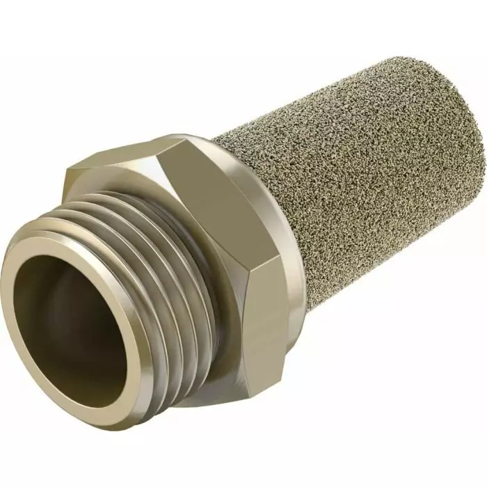 Festo AMTE Brass, Bronze 10 bar Pneumatic Silencer, Threaded, G 1/2 Male, AMTE-M-LH-G12 (Bag 10 Piece)