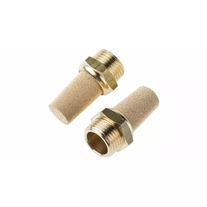Festo AMTE Brass, Bronze 10 bar Pneumatic Silencer, Threaded, G 1/2 Male, AMTE-M-LH-G12 (Bag 10 Piece)