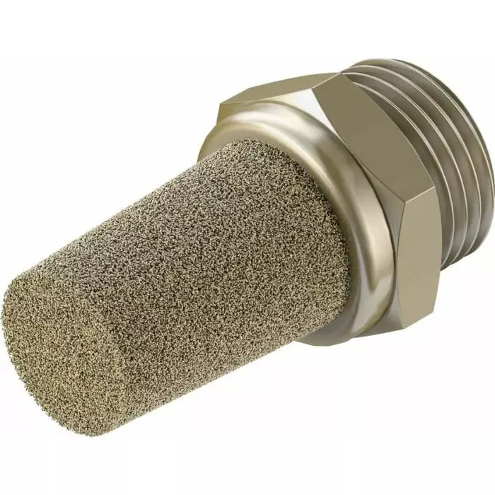 Festo AMTE Brass, Bronze 10 bar Pneumatic Silencer, Threaded, G 1/2 Male, AMTE-M-LH-G12 (Bag 10 Piece)