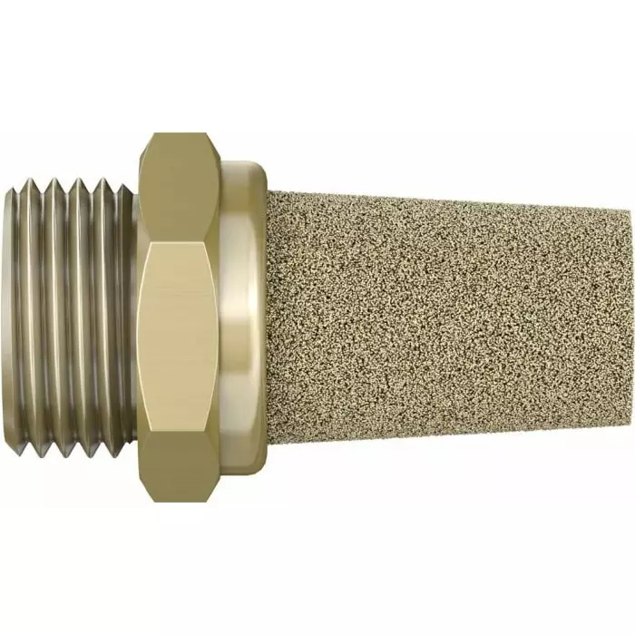 Festo AMTE Brass, Bronze 10 bar Pneumatic Silencer, Threaded, G 1/2 Male, AMTE-M-LH-G12 (Bag 10 Piece)