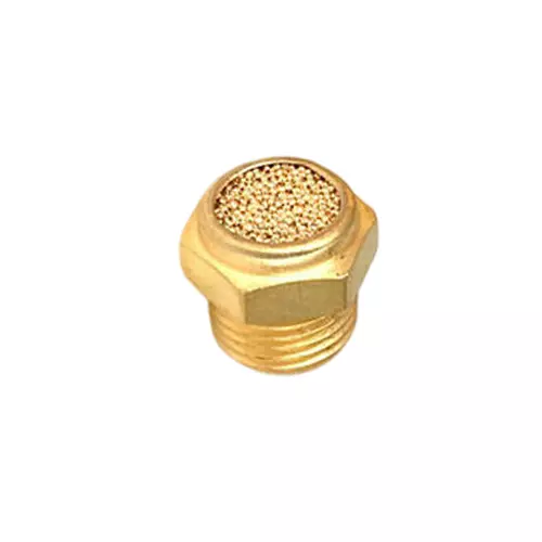 Tmc Pneumatics 6.35 mm (1/4 inch) Brass Pneumatic Silencer BSLM-02