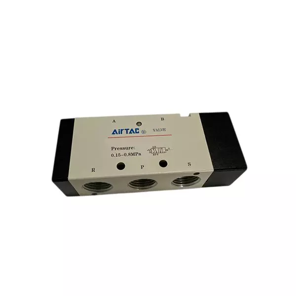Airtac 5/2 Way Single Acting Air Valve G 1/2 inch (12.7 mm) Port Size and Aluminium Alloy Body, 4A410-15