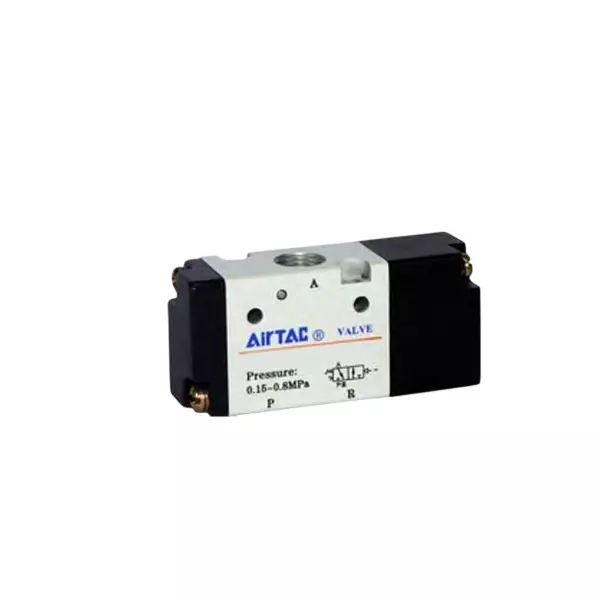 Airtac 3/2 Way Single Acting Air Valve G 1/8 inch (3.17 mm) Port Size and Aluminium Alloy Body, 3A110-06