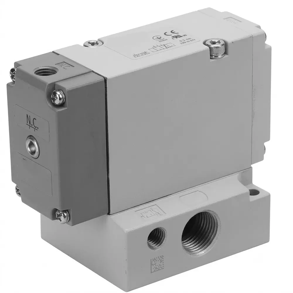 SMC Air Operated Valve VPA700 Series Normally Closed Actuation and 1/2 inch (12.7 mm) Port Size, VPA744-1-04A