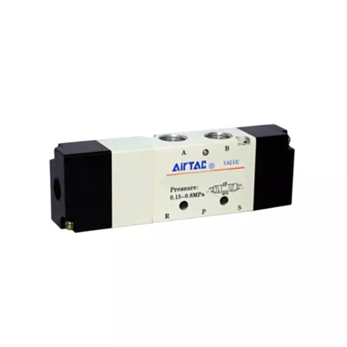 Airtac 5/2 Way Double Acting Air Valve G 1/4 inch (6.35 mm) Port Size and Aluminium Alloy Body, 4A220-08