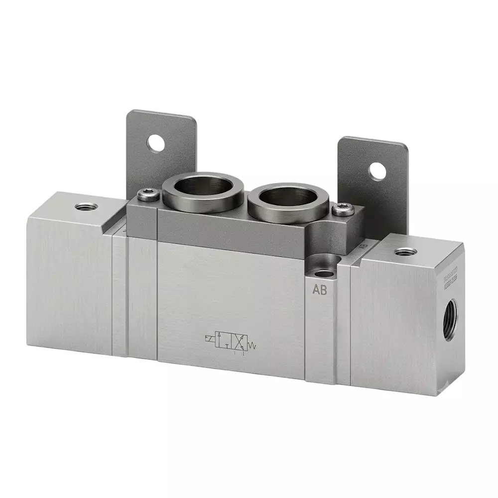 SMC Air Valve SYA7000 Series 2 Position Double Pilot 5 Port and 1/4 inch (6.35 mm) Port Size, SYA7220-02-F2